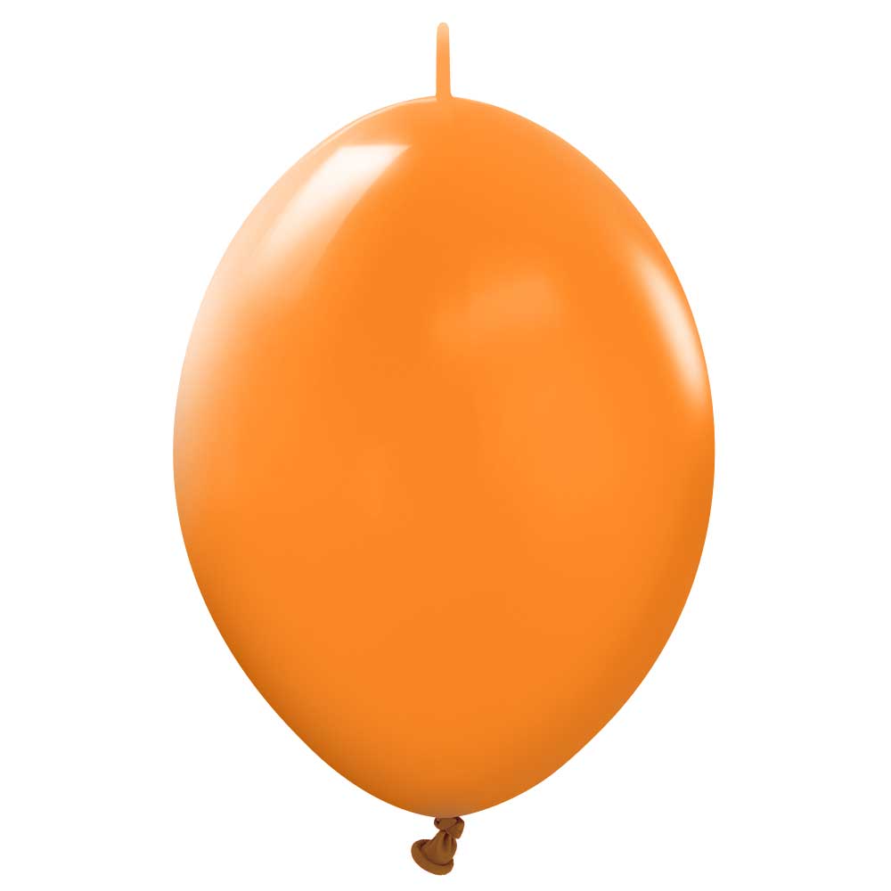 Latex Balloons 6 Inch Kalisan K-Link Orange