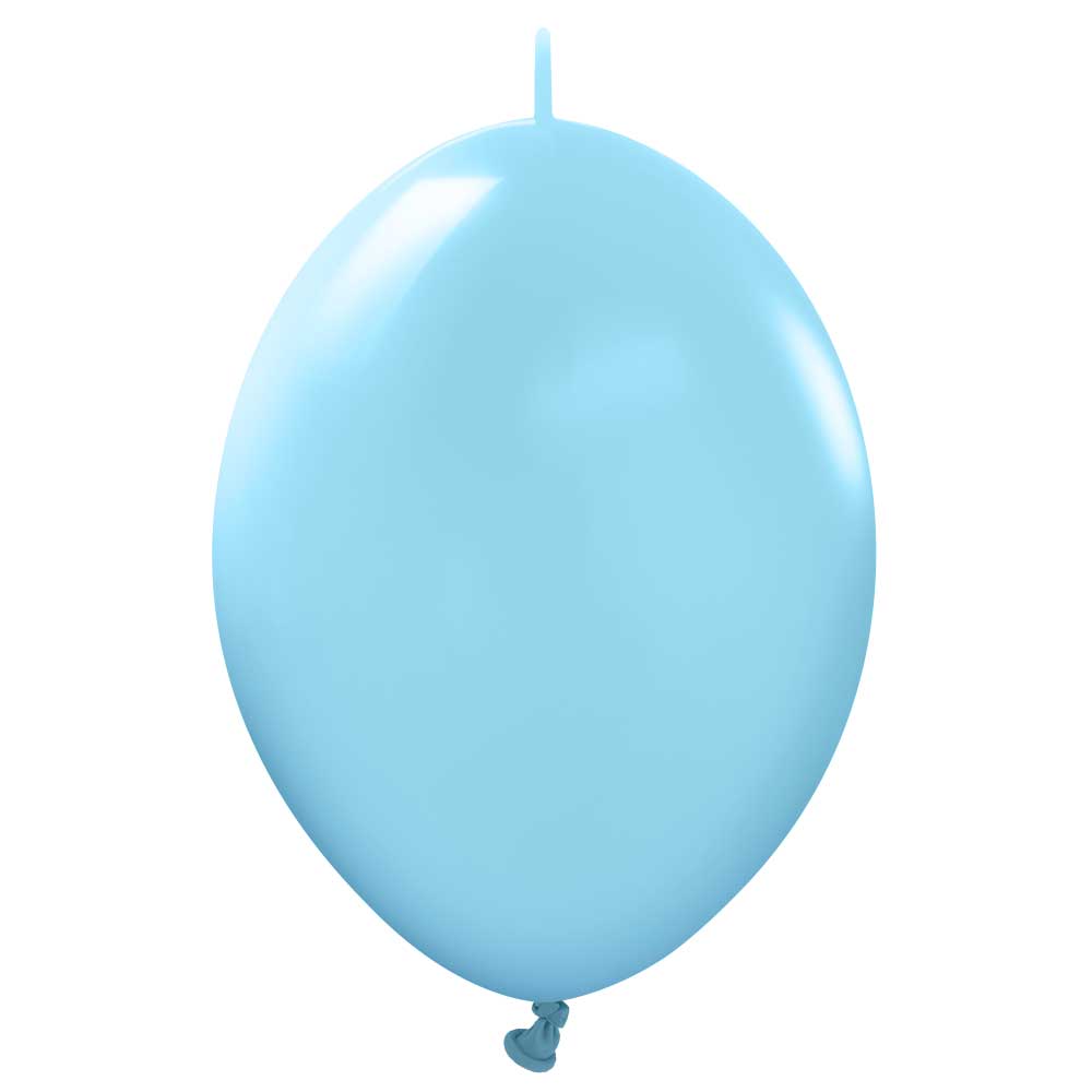 Latex Balloons 6 Inch Kalisan K-Link Baby Blue