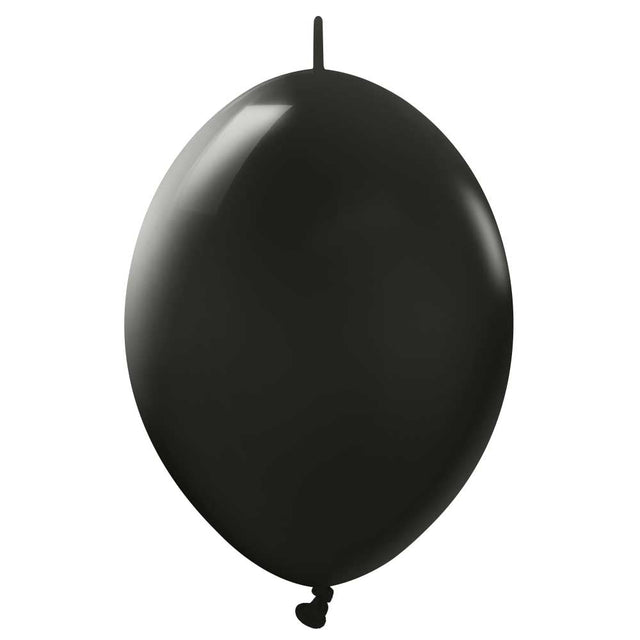 Latex Balloons 6 Inch Kalisan K-Link Black
