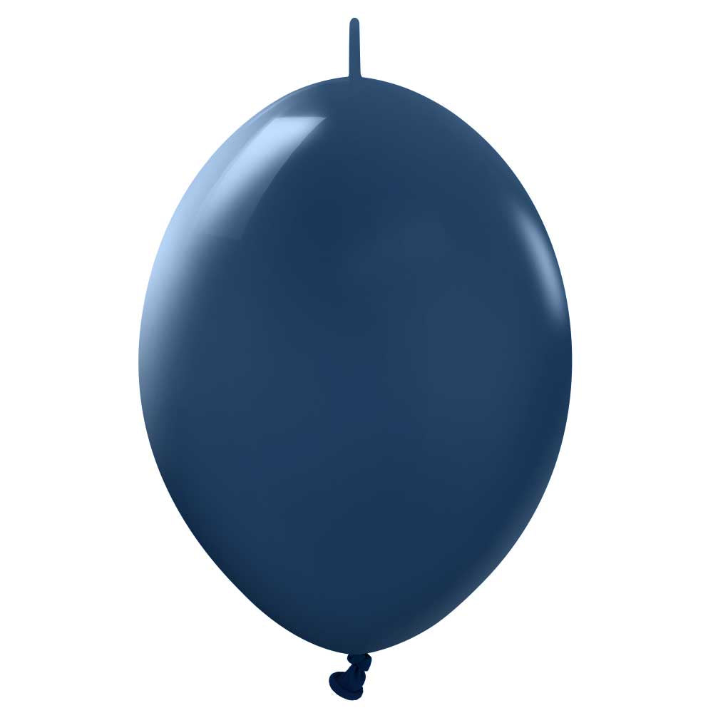 Latex Balloons 6 Inch Kalisan K-Link Navy