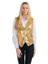 Gold Sequined Vest Costume