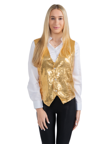 Gold Sequined Vest Costume