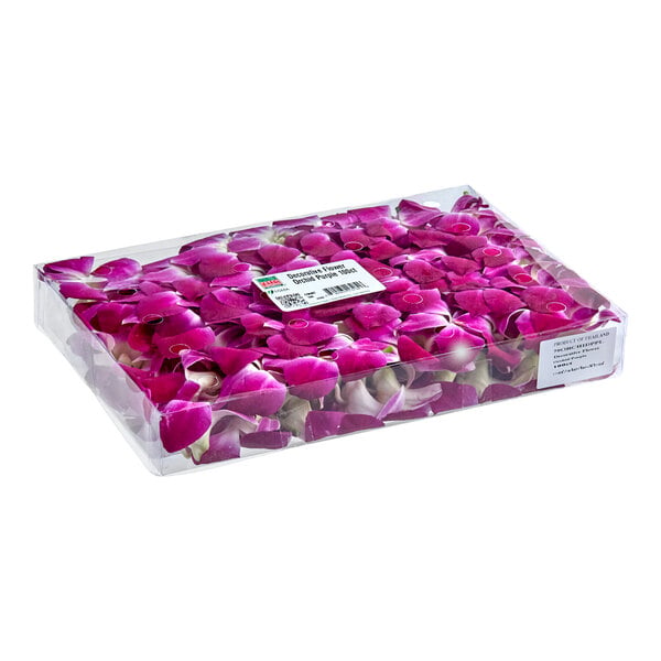 Fresh Origins Purple Decorative Edible Orchids - 100/Case
