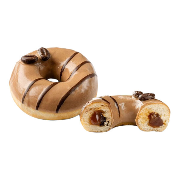 Schulstad Cappuccino Filled Donut Ring 2.3 oz. - 36/Case