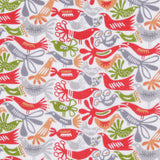 Cotton Voile - Red, Orange and Green Animal