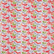 Cotton Voile - Red, Orange and Green Animal