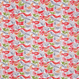 Cotton Voile - Red, Orange and Green Animal