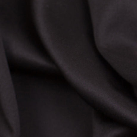 Sleek Black Polyester Ponte Knit