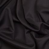 Sleek Black Polyester Ponte Knit