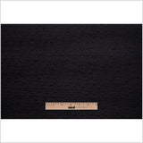 Black Stretch Viscose-Nylon Novelty Knit