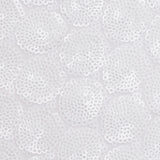 Polyester Mesh with Clustered Baby Sequins - White