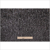 Black Oval Piette Sequins on Polyester Mesh