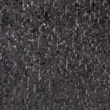 Black Oval Piette Sequins on Polyester Mesh