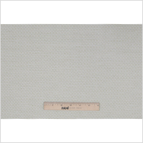 Italian White/Tarrgon Stretch Cotton Blended Brocade