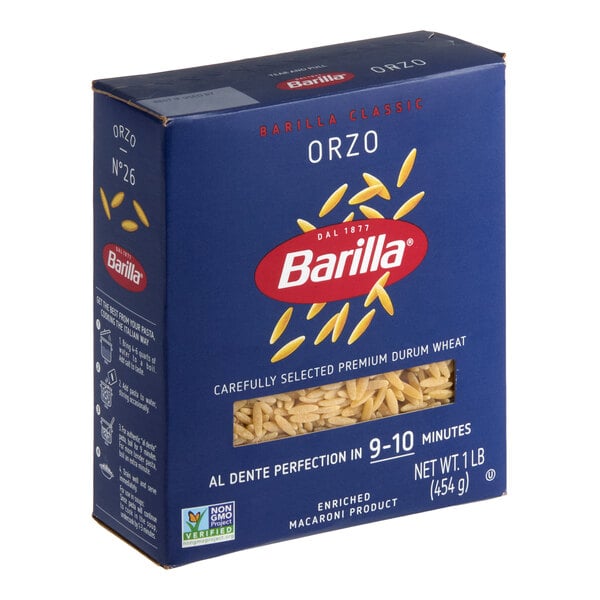 Barilla Orzo Pasta 1 lb. - 16/Case