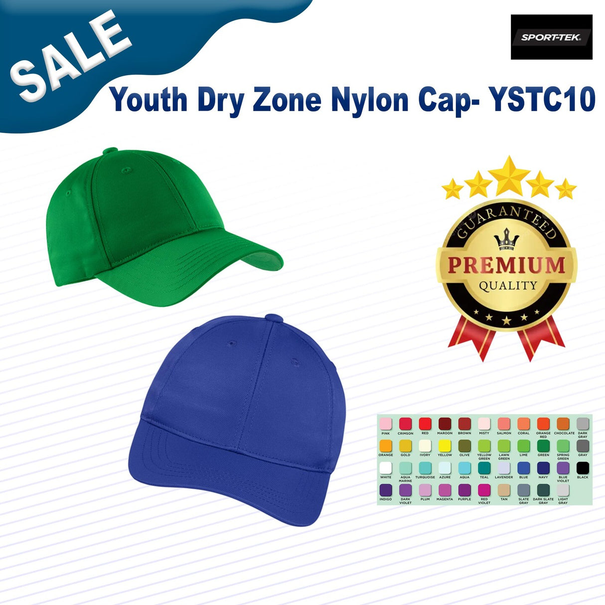Sport-Tek® Youth Dry Zone Nylon Cap