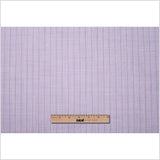 Italian Heather Purple Striped Stretch Polyester Suiting