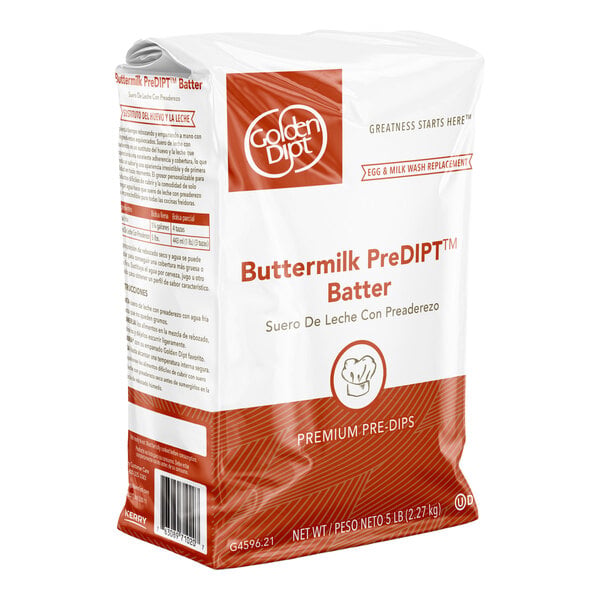 Golden Dipt 5 lb. Buttermilk Pre-Dip Batter Mix - 6/Case