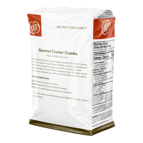 Golden Dipt 4 lb. Gourmet Coating Bread Crumbs - 6/Case