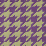 Purple Houndstooth Polyester Brocade