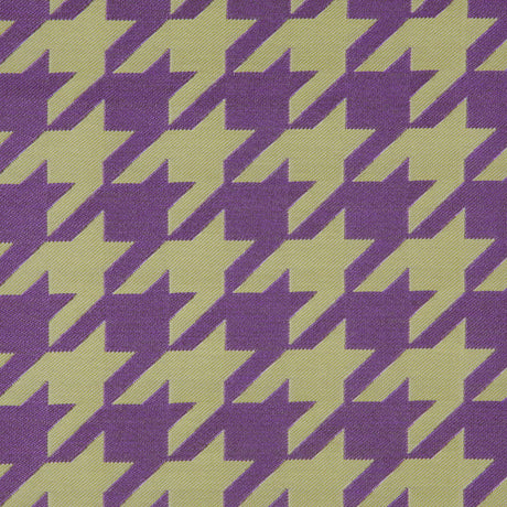 Purple Houndstooth Polyester Brocade
