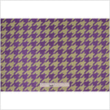 Purple Houndstooth Polyester Brocade