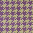 Purple Houndstooth Polyester Brocade
