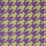 Purple Houndstooth Polyester Brocade