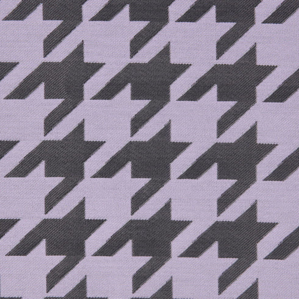 Lilac Houndstooth Polyester Brocade