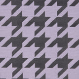 Lilac Houndstooth Polyester Brocade