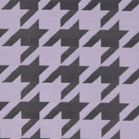 Lilac Houndstooth Polyester Brocade