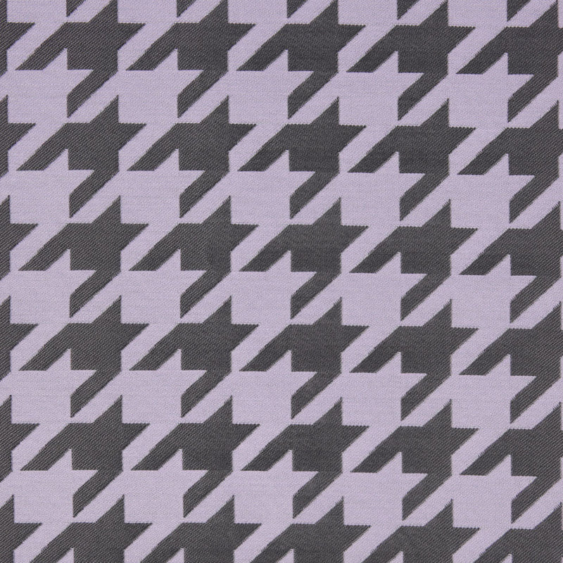 Lilac Houndstooth Polyester Brocade