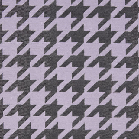 Lilac Houndstooth Polyester Brocade