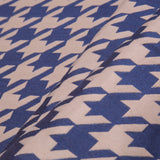 Denim Houndstooth Polyester Brocade
