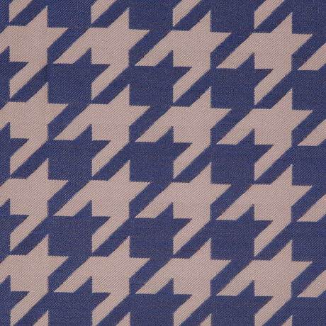 Denim Houndstooth Polyester Brocade