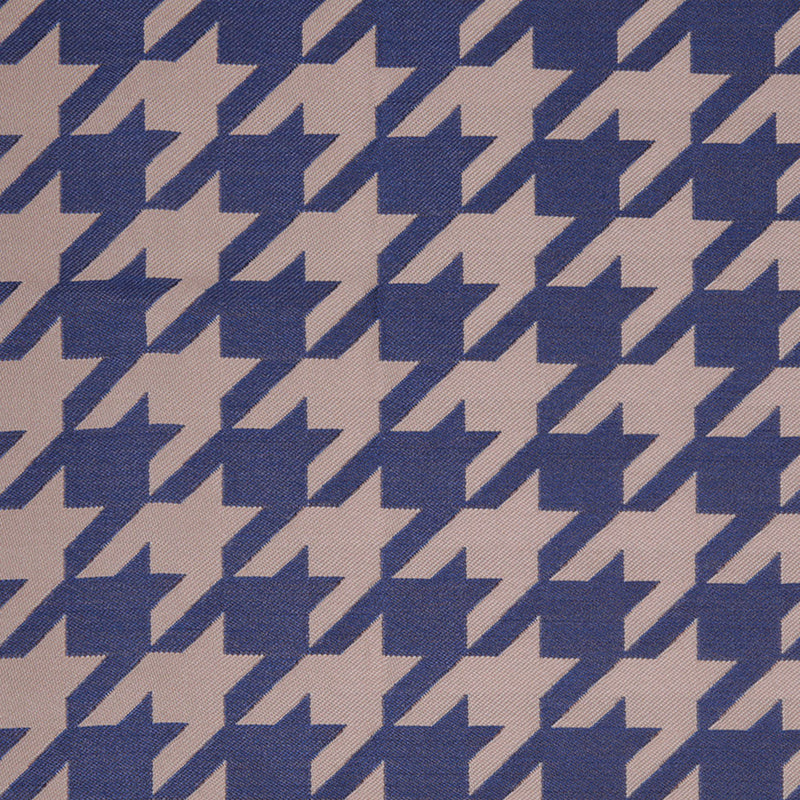 Denim Houndstooth Polyester Brocade