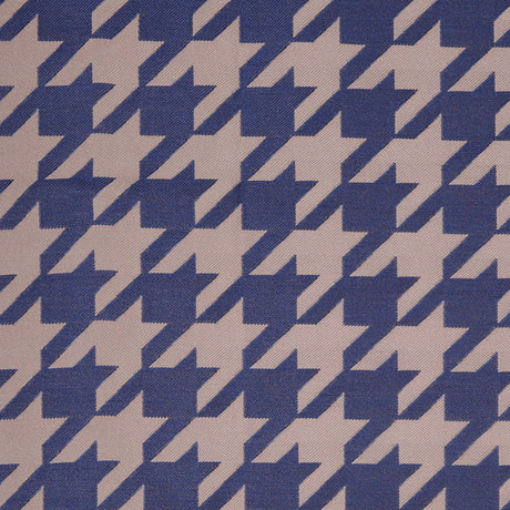 Denim Houndstooth Polyester Brocade