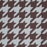 Mint Houndstooth Polyester Brocade