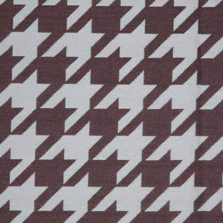 Mint Houndstooth Polyester Brocade