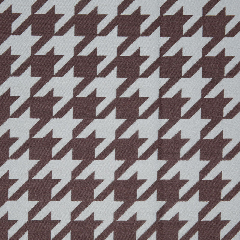 Mint Houndstooth Polyester Brocade