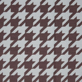 Mint Houndstooth Polyester Brocade