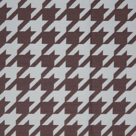 Mint Houndstooth Polyester Brocade