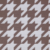 Light Brown Houndstooth Polyester Brocade