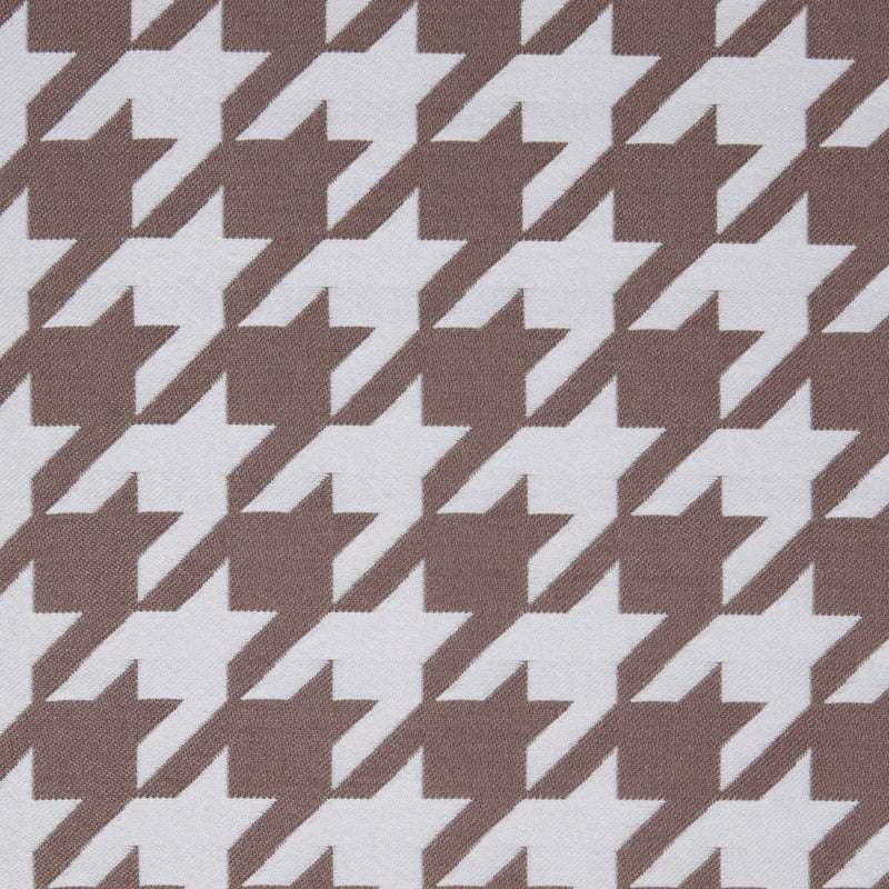 Light Brown Houndstooth Polyester Brocade