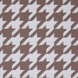 Light Brown Houndstooth Polyester Brocade