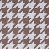 Light Brown Houndstooth Polyester Brocade