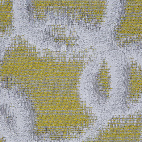 Lime Geometric Ikat Bubbles Polyester Woven