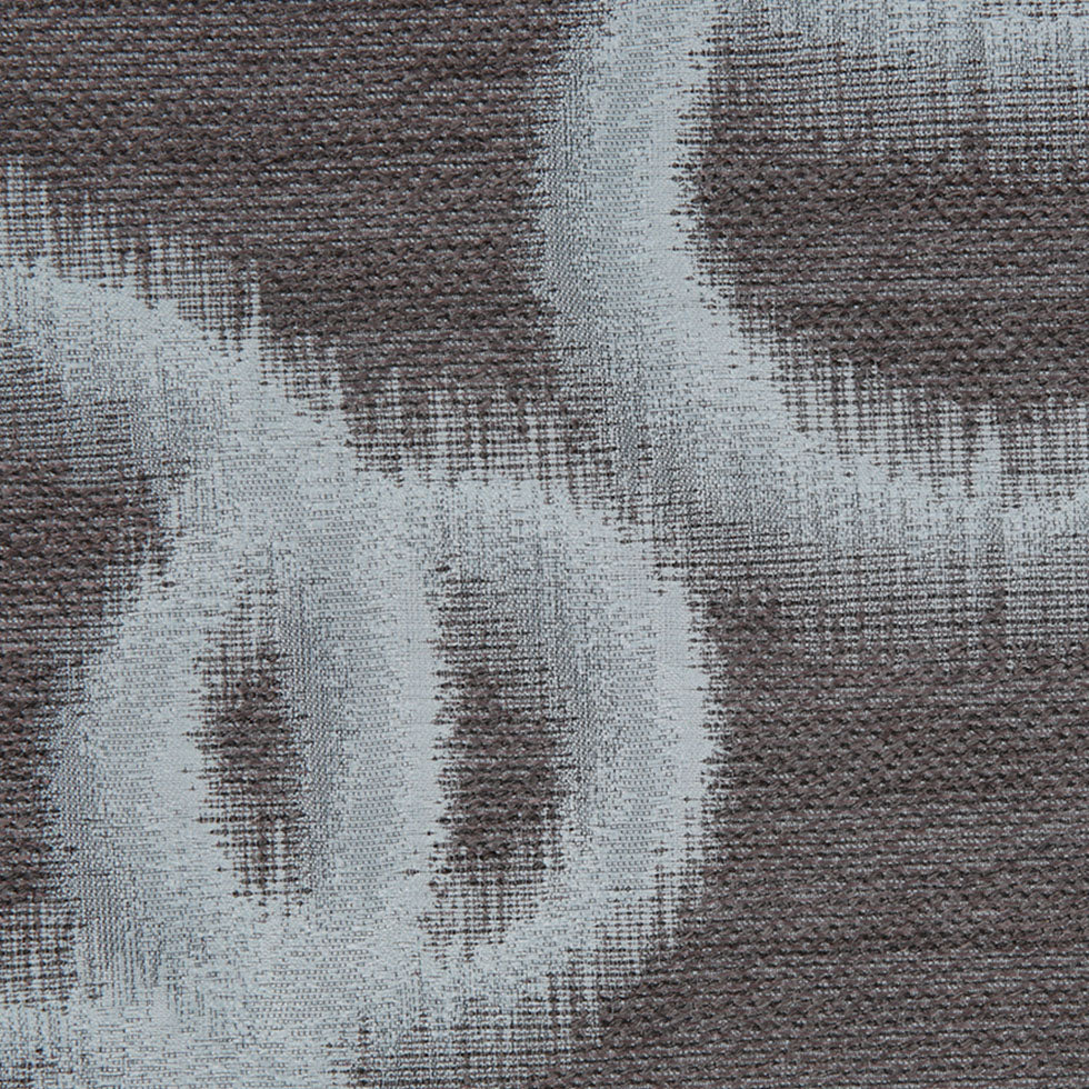 Blue Geometric Ikat Bubbles Polyester Woven