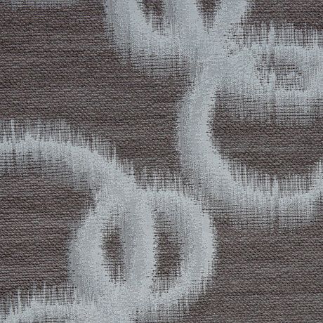 Blue Geometric Ikat Bubbles Polyester Woven