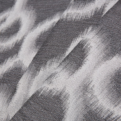 Silver Geometric Ikat Bubbles Polyester Woven